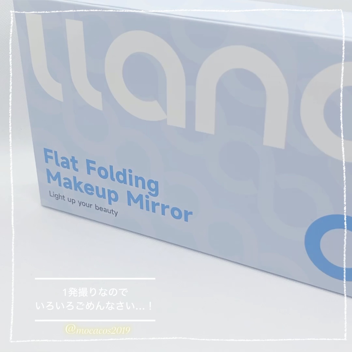 llano 折りたたみLEDライトミラー/llano/その他化粧小物の動画クチコミ1つ目