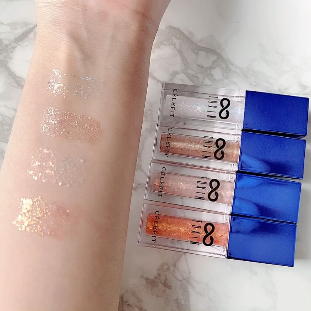 TOXIN GLITTER/CELEFIT/リキッドアイシャドウを使ったクチコミ（3枚目）