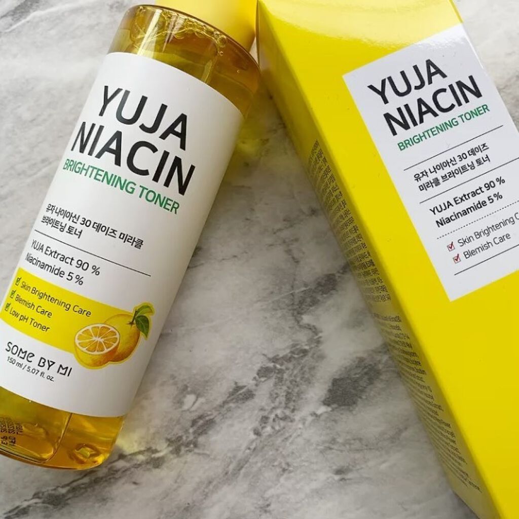 ユズナイアシン30 デイズ ミラクルブライトニング トナー/SOME BY MI/化粧水を使ったクチコミ（2枚目）