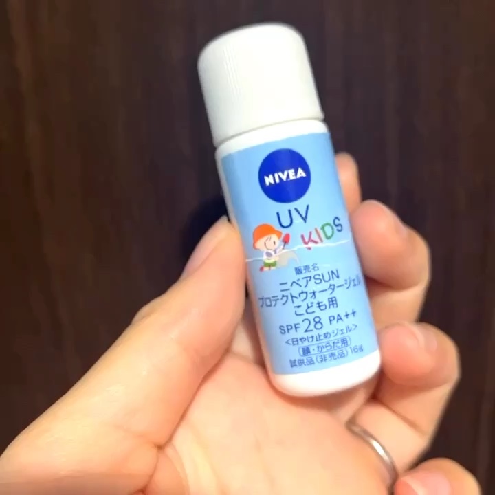 ニベアUV ウォータージェル こども用 SPF28/ニベア/日焼け止めジェルを使ったクチコミ（1枚目）