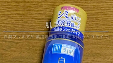 白潤プレミアム 薬用浸透美白化粧水(しっとりタイプ)/肌ラボ/化粧水を使ったクチコミ（1枚目）