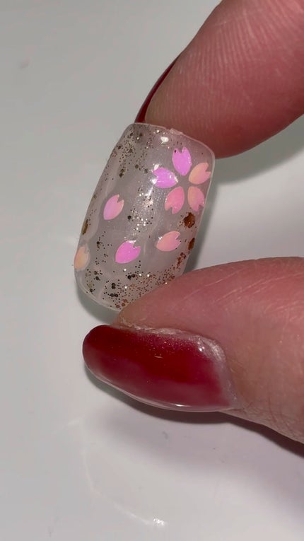 グリッター6個セット/DAISO/ネイルチップ・パーツの人気ショート動画