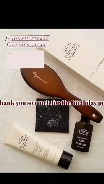 コンボパドルブラシ/john masters organics/ヘアブラシを使ったクチコミ(1枚目)