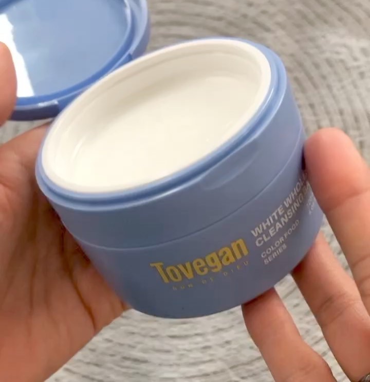 カラーフードシリーズホワイトホールサムクレンジングバーム/Tovegan/クレンジングバームを使ったクチコミ（3枚目）