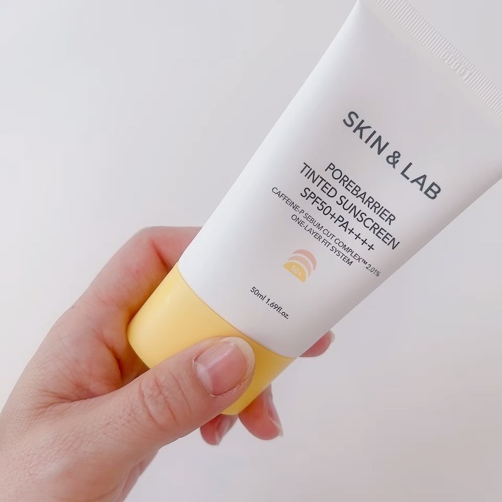 ポアバリア ティンテッドサンスクリーン/SKIN&LAB/日焼け止めクリームを使ったクチコミ（2枚目）
