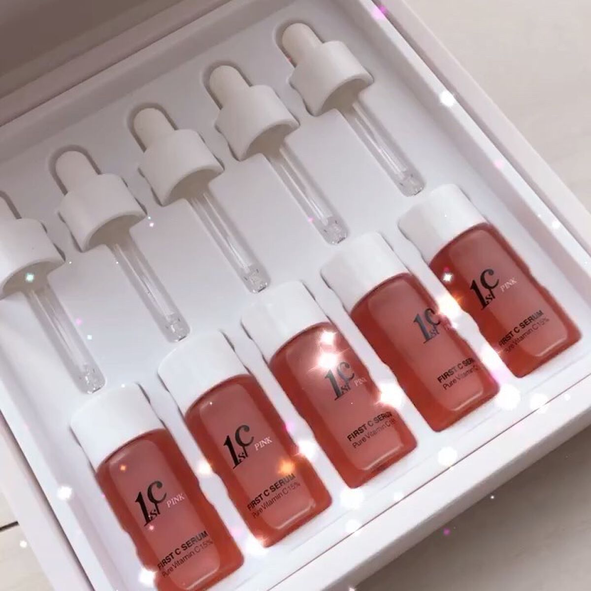 ファーストCピンクセラムピュアビタミンC15%/クリマレ バイ ディーホリック/美容液を使ったクチコミ（3枚目）