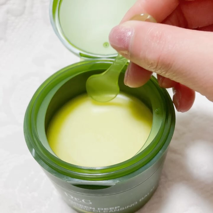 グリーンディープポアクレンジングバーム/Dr.G/クレンジングバームを使ったクチコミ（3枚目）