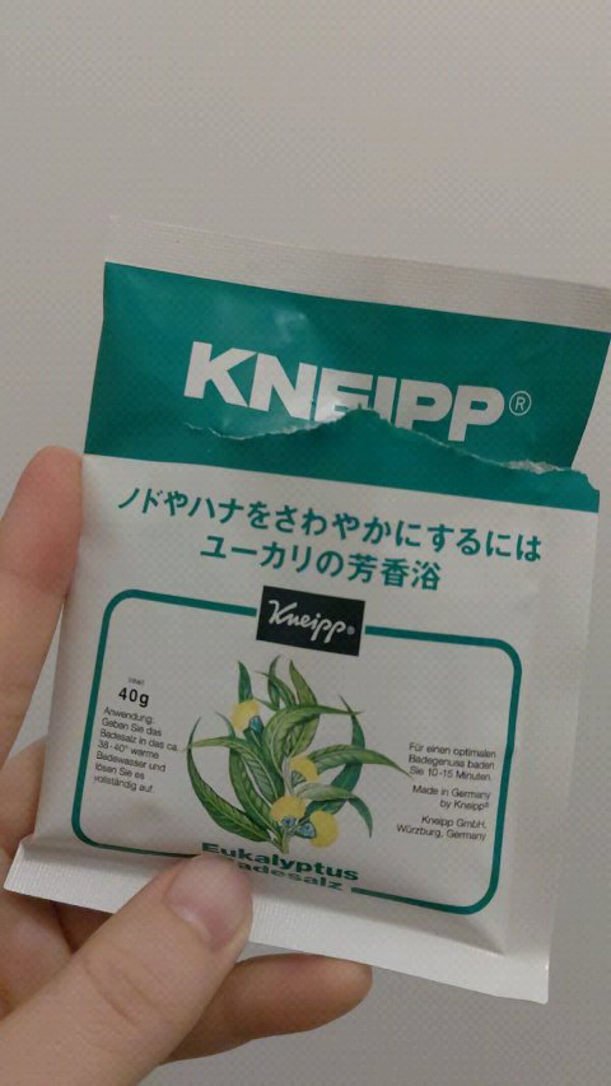 クナイプ バスソルト ユーカリの香り/クナイプ/無機塩系入浴剤の動画クチコミ2つ目