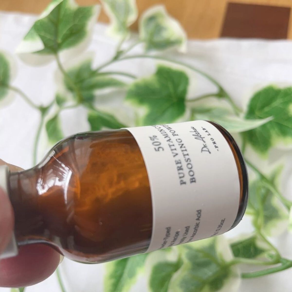 ピュアビタミンC 50％ ブースティングパウダー/Dr.Althea/フェイスパウダーを使ったクチコミ（2枚目）