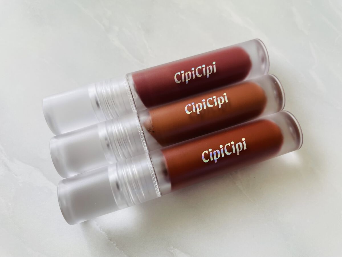 ふわマットティント 01 マホガニー/CipiCipi/リップティントを使ったクチコミ（1枚目）