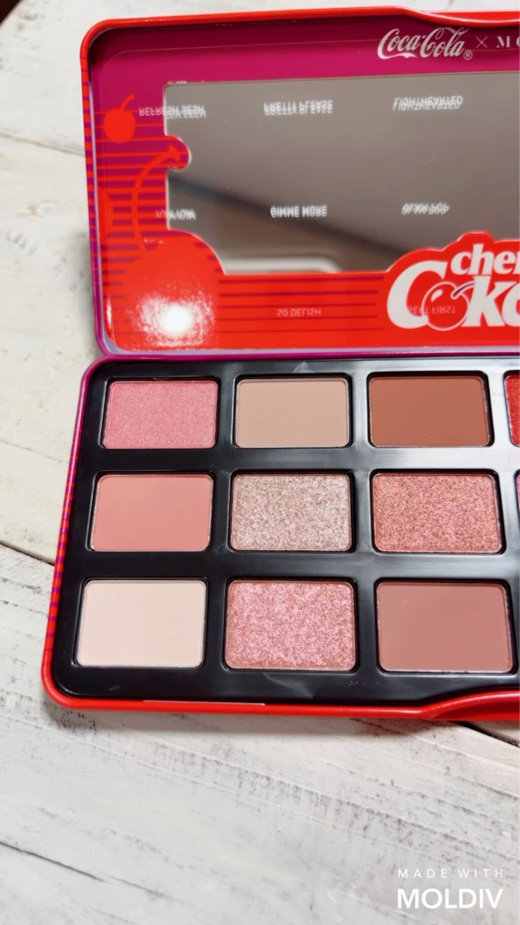 Morphe x Coca-Cola Cheerfully Cherry artistry palette/Morphe/アイシャドウパレットの動画クチコミ1つ目