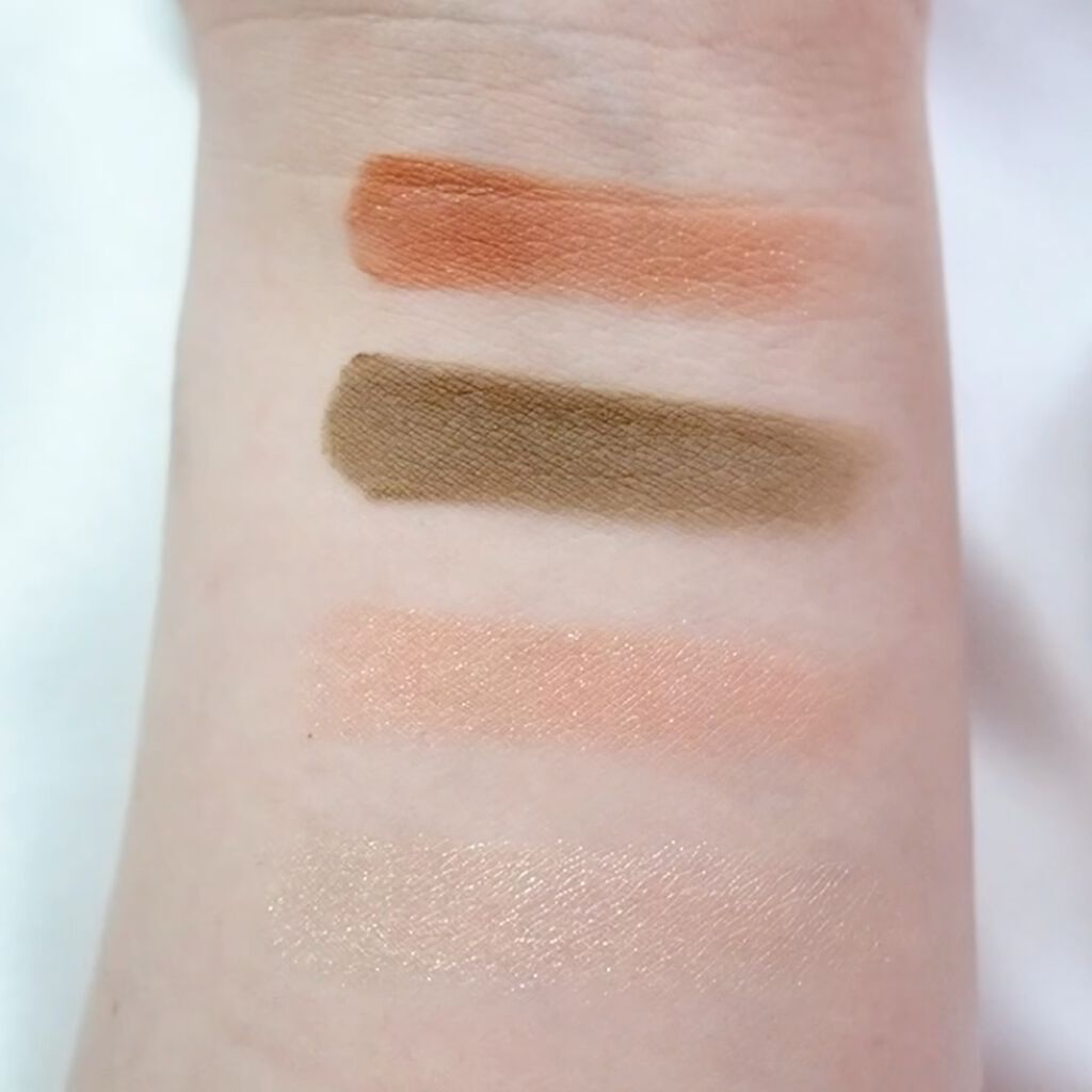 THE アイパレR 101 気ままのオレンジカーキ【旧】/b idol/アイシャドウパレットを使ったクチコミ（3枚目）