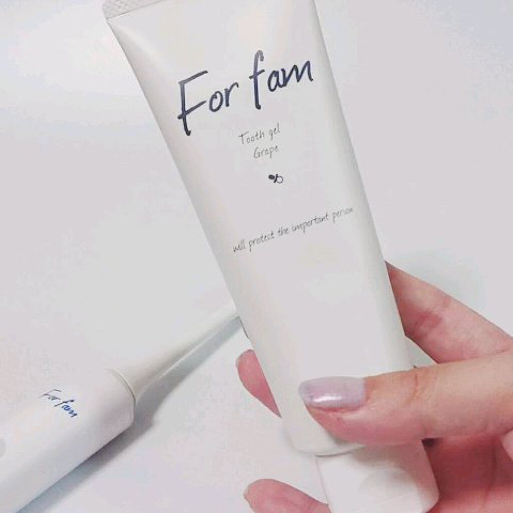 トゥースジェル/For fam/歯磨き粉の動画クチコミ3つ目