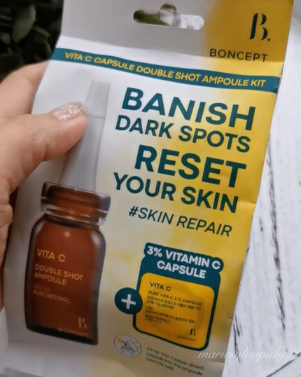 ビタC凍結乾燥ダブルショットアンプルキット/BONCEPT/美容液を使ったクチコミ(3枚目)
