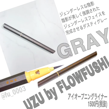 EYE OPENING LINER/UZU BY FLOWFUSHI/リキッドアイライナーを使ったクチコミ（3枚目）