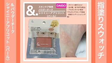 ＆．パウダーチーク/DAISO/パウダーチークの動画クチコミ1つ目