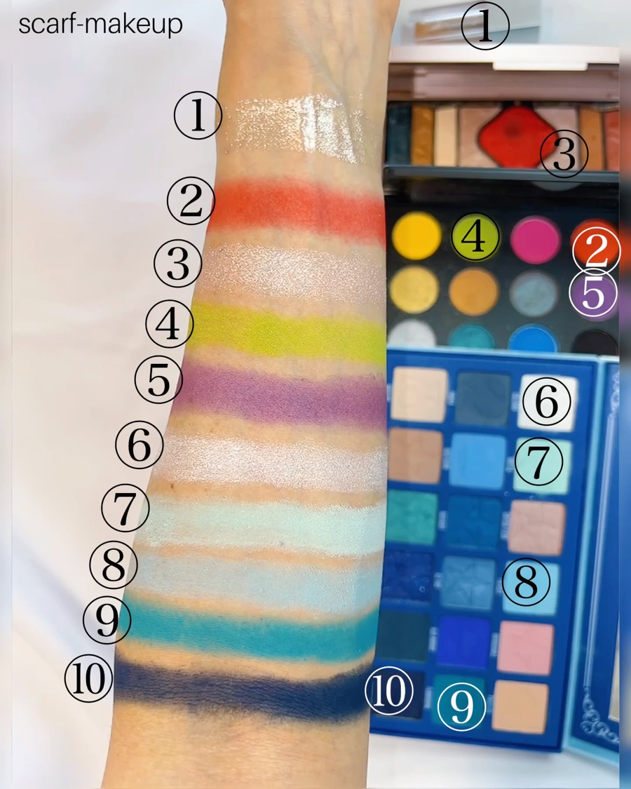 Jeffree Star Cosmetics アイシャドウパレット 試してみた】ジェフリースターアイシャドウ化粧品24カラット