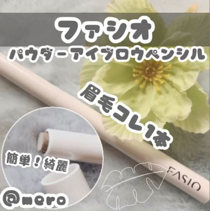 パウダー アイブロウ ペンシル/FASIO/アイブロウペンシルの動画クチコミ1つ目