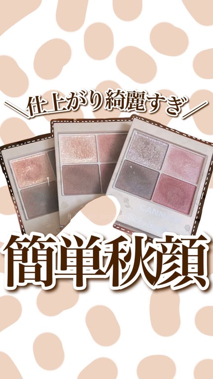 シルキースフレアイズ(マットタイプ)/キャンメイク/アイシャドウパレットの人気ショート動画