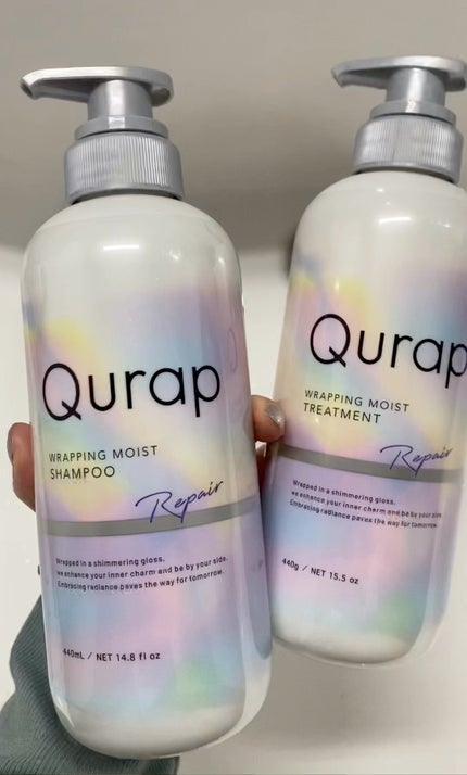 ラッピングモイストシャンプー/トリートメント/Qurap/市販シャンプーの人気ショート動画