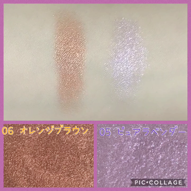 ニーナシェルカ  35歳💜 on LIPS 「♡セザンヌシングルカラーアイシャドウ05ピュアラベンダー06オ..」（2枚目）