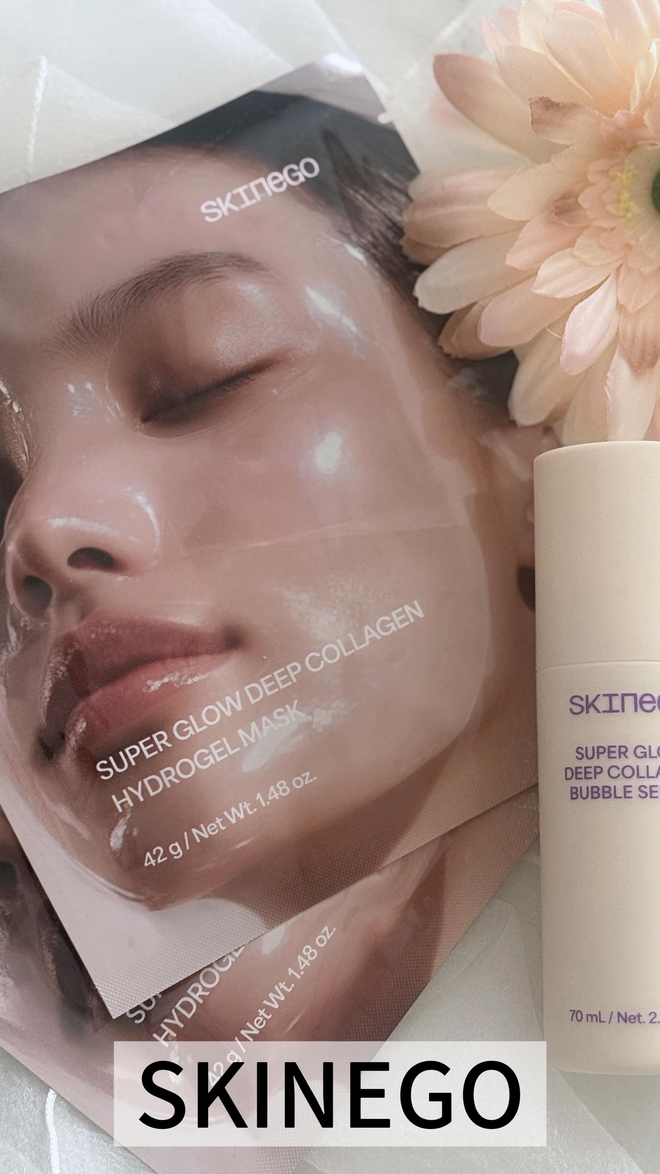 SUPER GLOW DEEP COLLAGEN BUBBLE SERUM/SKINEGO/美容液の動画クチコミ3つ目