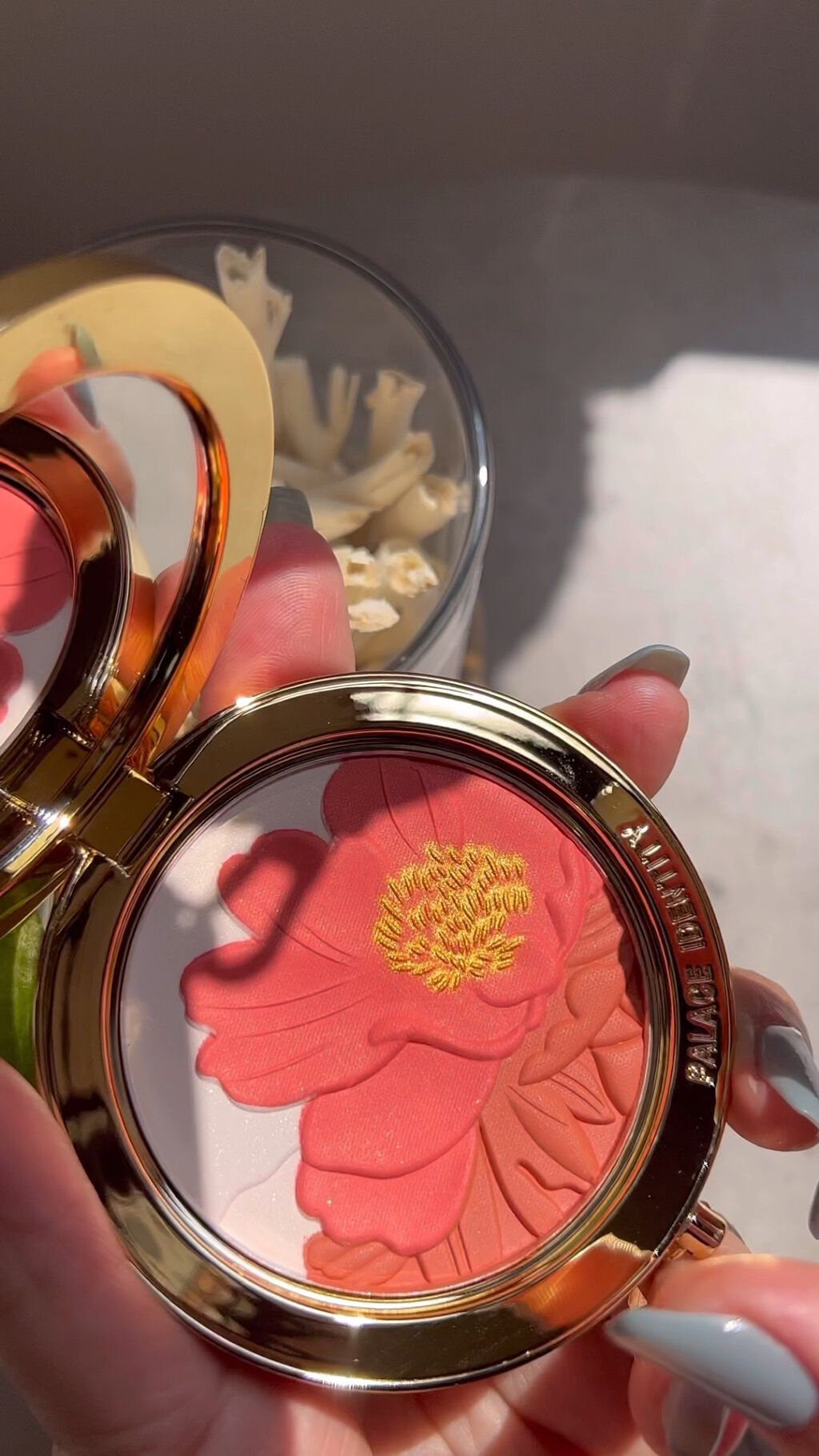 正宮御品XZEESEA 丹酔金箔 牡丹チークパレット/ZEESEA/パウダーチークを使ったクチコミ（1枚目）