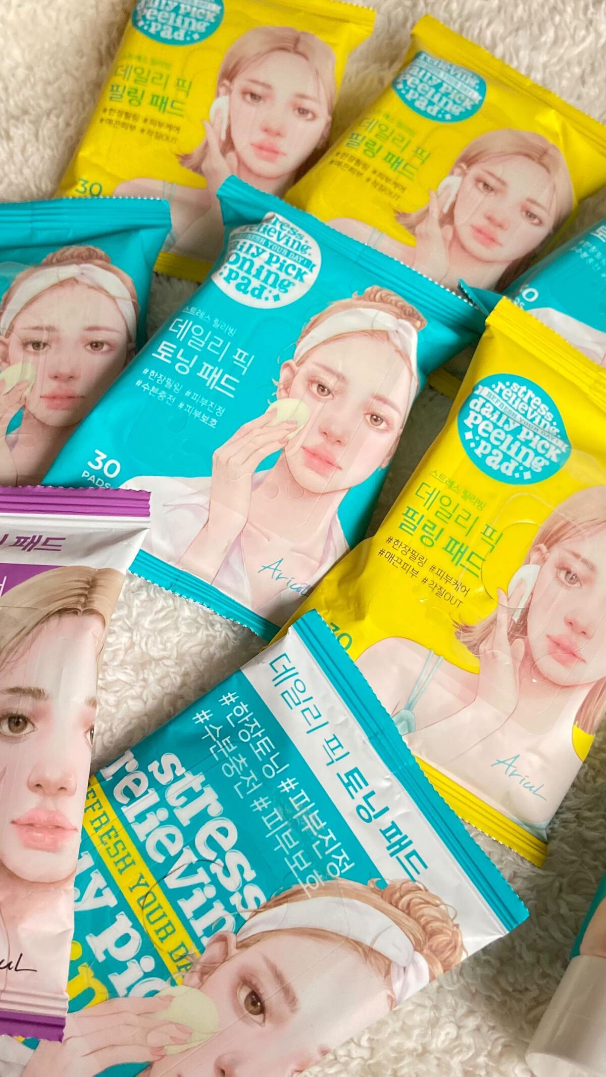 ストレスリリービングデイリーピックピーリングパッド/Ariul/トナーパッドを使ったクチコミ（1枚目）