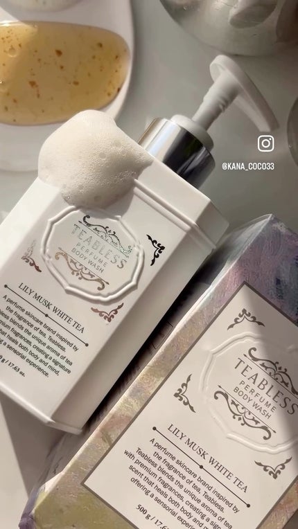 パフュームボディローション リリィムスクホワイトティー/TEABLESS/ボディローションの人気ショート動画