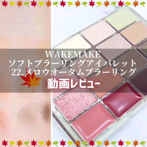 ソフトブラーリングアイパレット/wakemake/アイシャドウパレットを使ったクチコミ（1枚目）