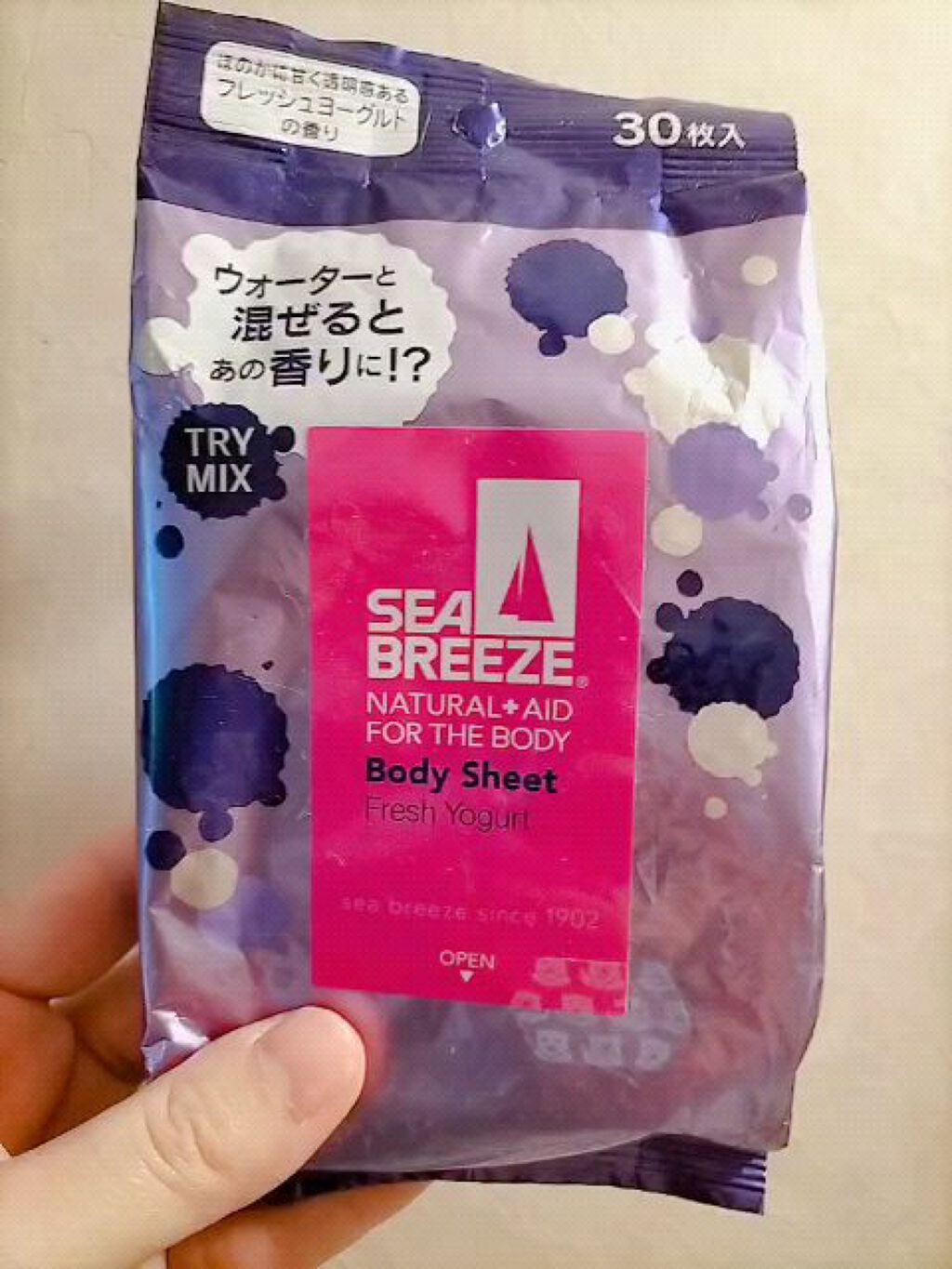 ボディシート ミックスフレーバータイプ フレッシュヨーグルト/シーブリーズ/ボディシートを使ったクチコミ（1枚目）