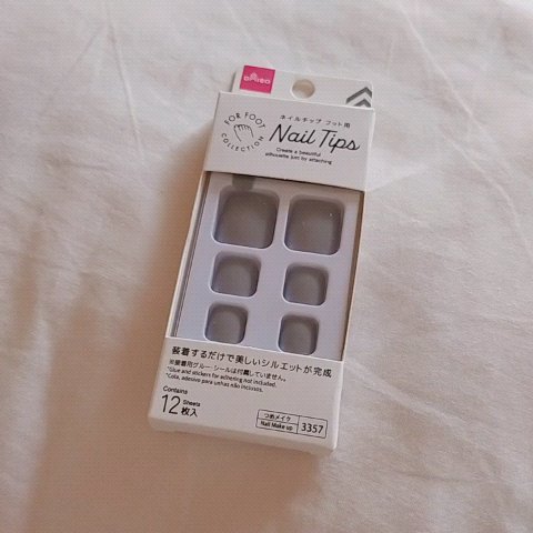 ネイルチップ（フット）/DAISO/ネイルチップ・パーツの動画クチコミ1つ目