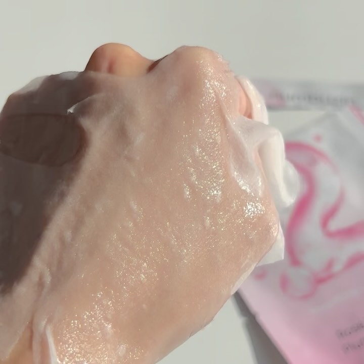 2番 ローズPDRNコラーゲンラッピングマスク/numbuzin/シートマスク・パックの動画クチコミ4つ目