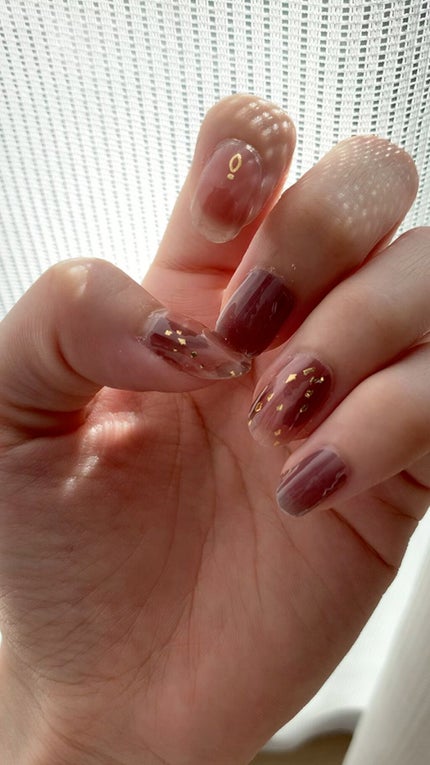 貼るジェルネイル/セリア/ネイルシールの人気ショート動画