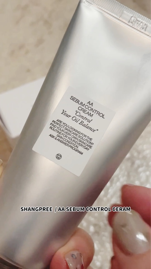 AA SEBUM CONTROL CERAM /Shangpree/フェイスクリームの動画クチコミ5つ目