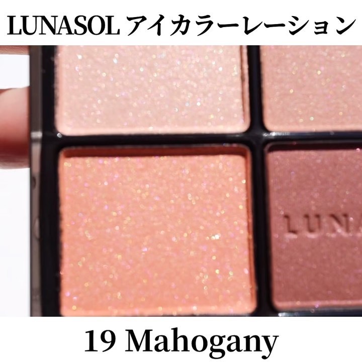 アイカラーレーション 19 Mahogany/LUNASOL/アイシャドウパレットを使ったクチコミ（3枚目）