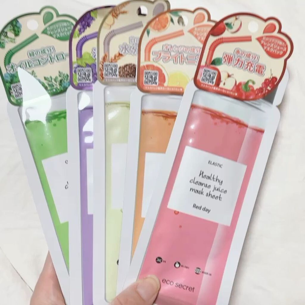 ヘルシークレンズジュースマスクパック/eco secret/シートマスク・パックの動画クチコミ2つ目