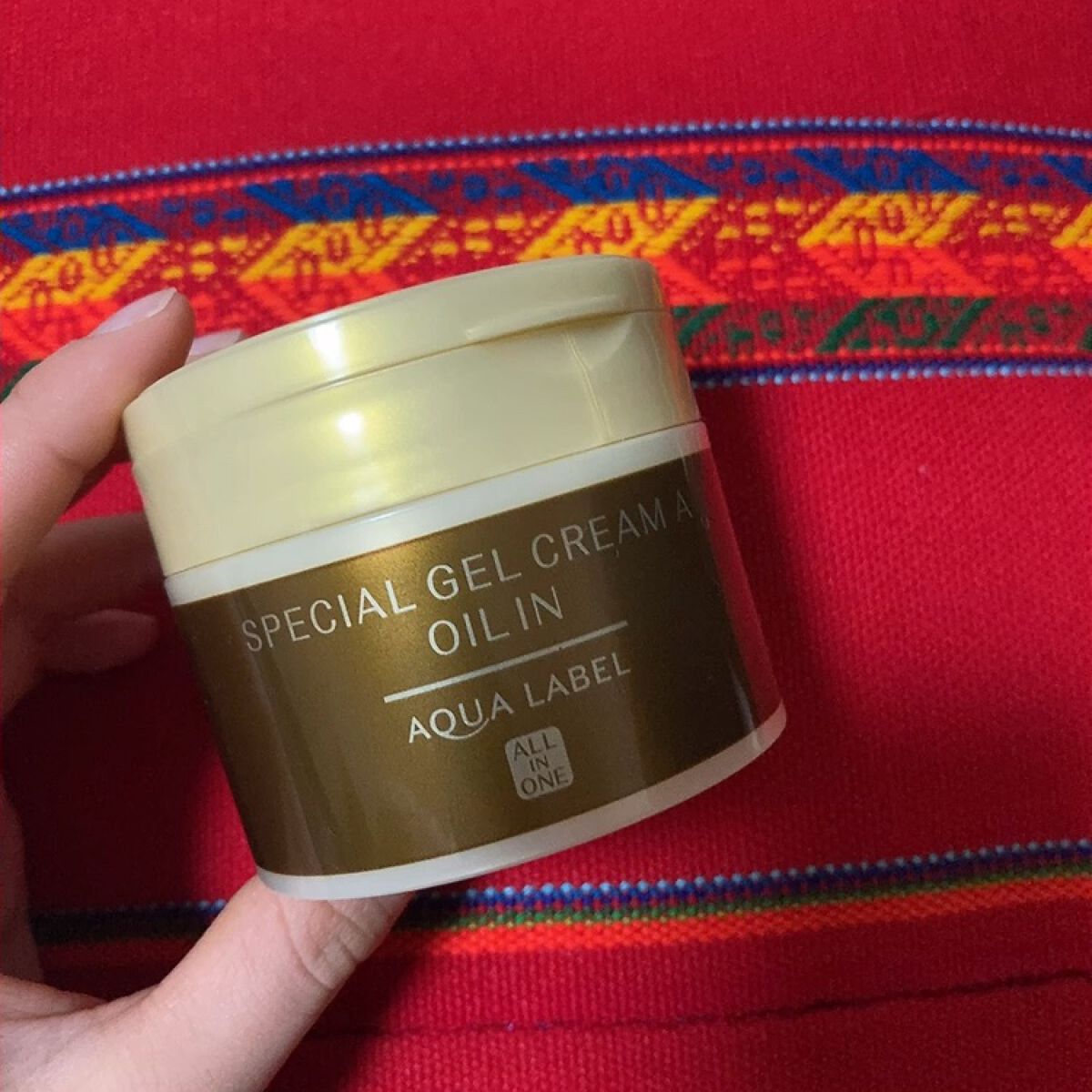 スペシャルジェルクリーム(オイルイン)/アクアレーベル/オールインワン化粧品の動画クチコミ5つ目