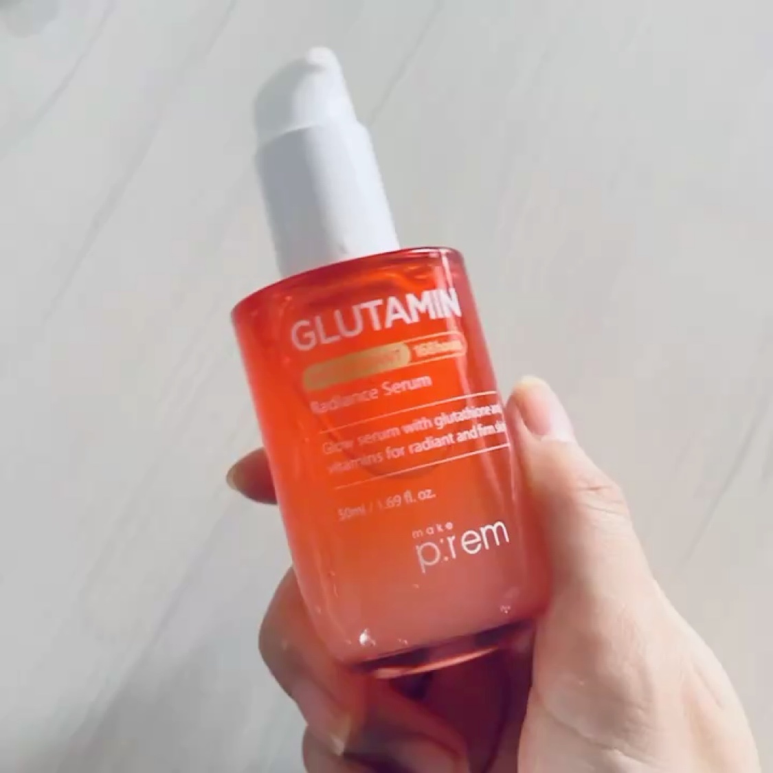 グルタミン抗酸化光彩セラム/make prem/美容液を使ったクチコミ（2枚目）