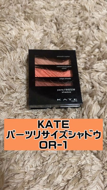 ＼KATE パーツリサイズシャドウ OR-1／

本日は、初めてのオレンジメイクに
ぴったりのアイシャドウをご紹介します！

ケイトって持ってるだけで
メイク上級者みたいな気分になりません？笑
わたしだ