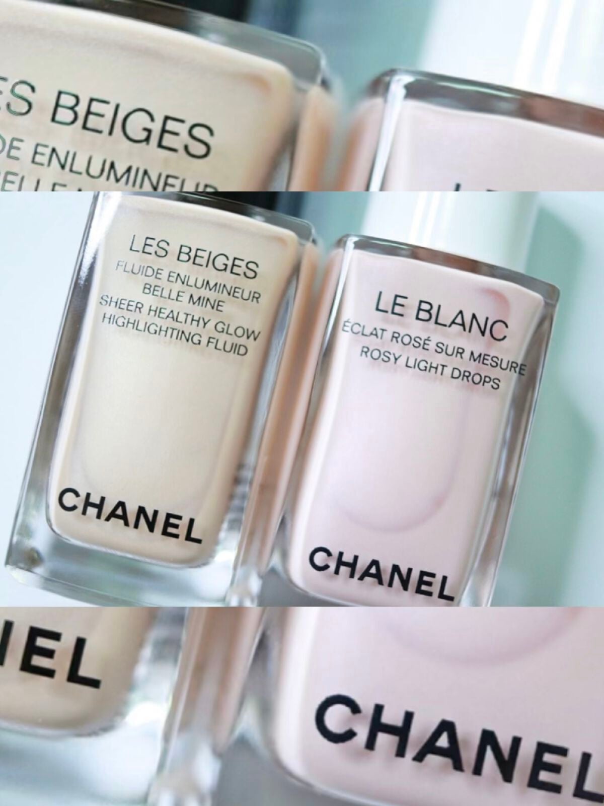【美品】CHANEL ル ブラン ロージー ドロップス レ ベージュ ハイライト CHANELのリキッドハイライトを徹底比較】ル ブラン ロージー