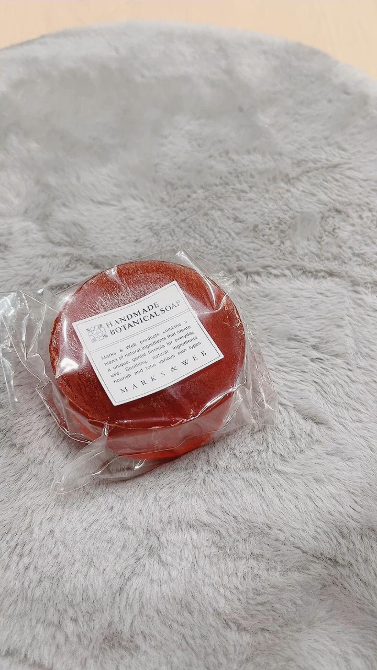 ハンドメイドボタニカルソープ オレンジ/クラリセージ/MARKS&WEB/洗顔石鹸を使ったクチコミ（1枚目）