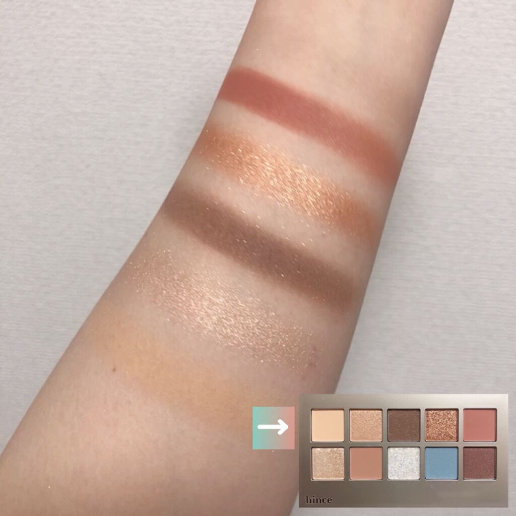 ニューデップスアイシャドウパレット 01 ジェントル･アンド･ファーム/hince/アイシャドウパレットを使ったクチコミ（3枚目）