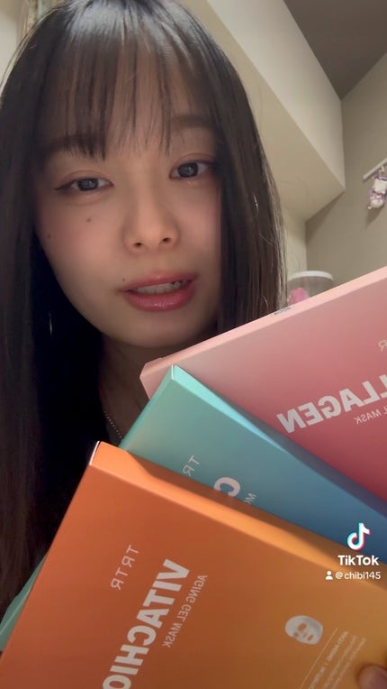 TRTR ビタチオールエイジングゲルマスクのクチコミ「#TRTR #Qoo10メガ割 #韓国スキンケア #スキンケア用品 #ビタミンC #パック #.....」(1枚目)