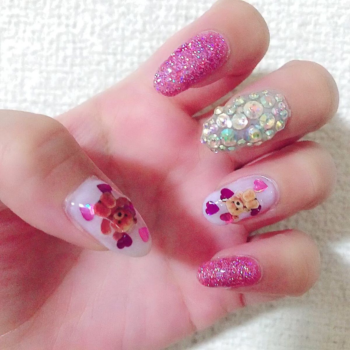 ジェルネイル（ライト対応）/セリア/ジェルネイルを使ったクチコミ（1枚目）