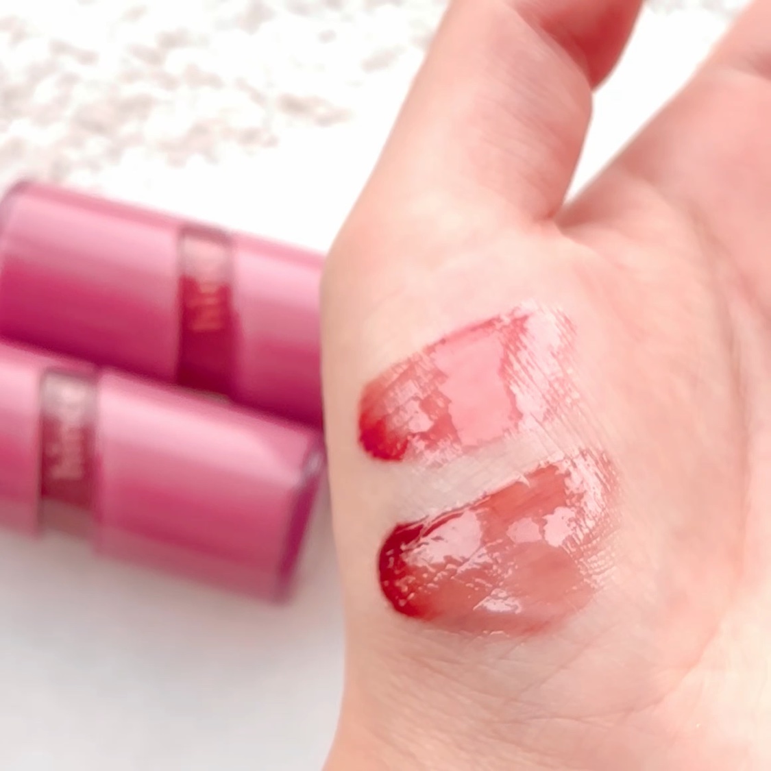 ロウグロウジェルティント/hince/リップティントを使ったクチコミ（3枚目）