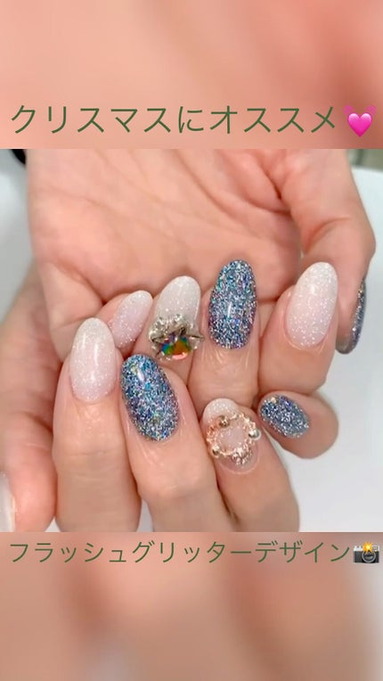 レトロリフレクションスペクトラムグリッター/MATIERE/ネイルチップ・パーツの人気ショート動画