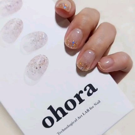 セミキュアジェルネイル(ハンド)/ohora/ネイルシールを使ったクチコミ(7枚目)