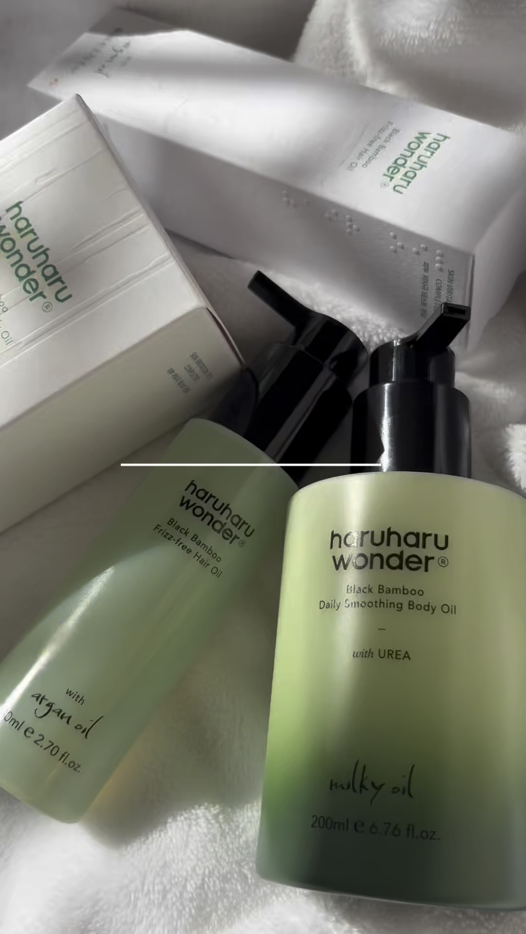 ブラックバンブーフリッズフリーヘアオイル/haruharu wonder/ヘアオイルの動画クチコミ4つ目