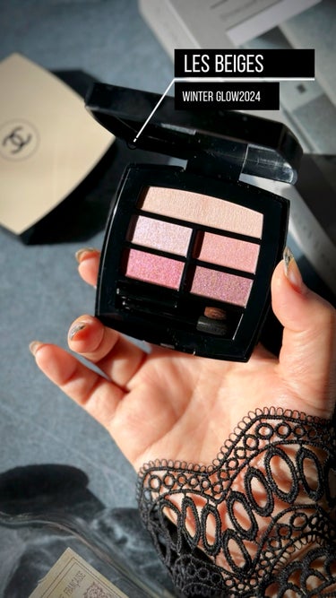 CHANEL レ ベージュ ヘルシー グロウ ブラッシュのクチコミ「‥CHANEL LES BEIGES WINTER GLOW2024❄️
 2024.1.5d.....」（1枚目）